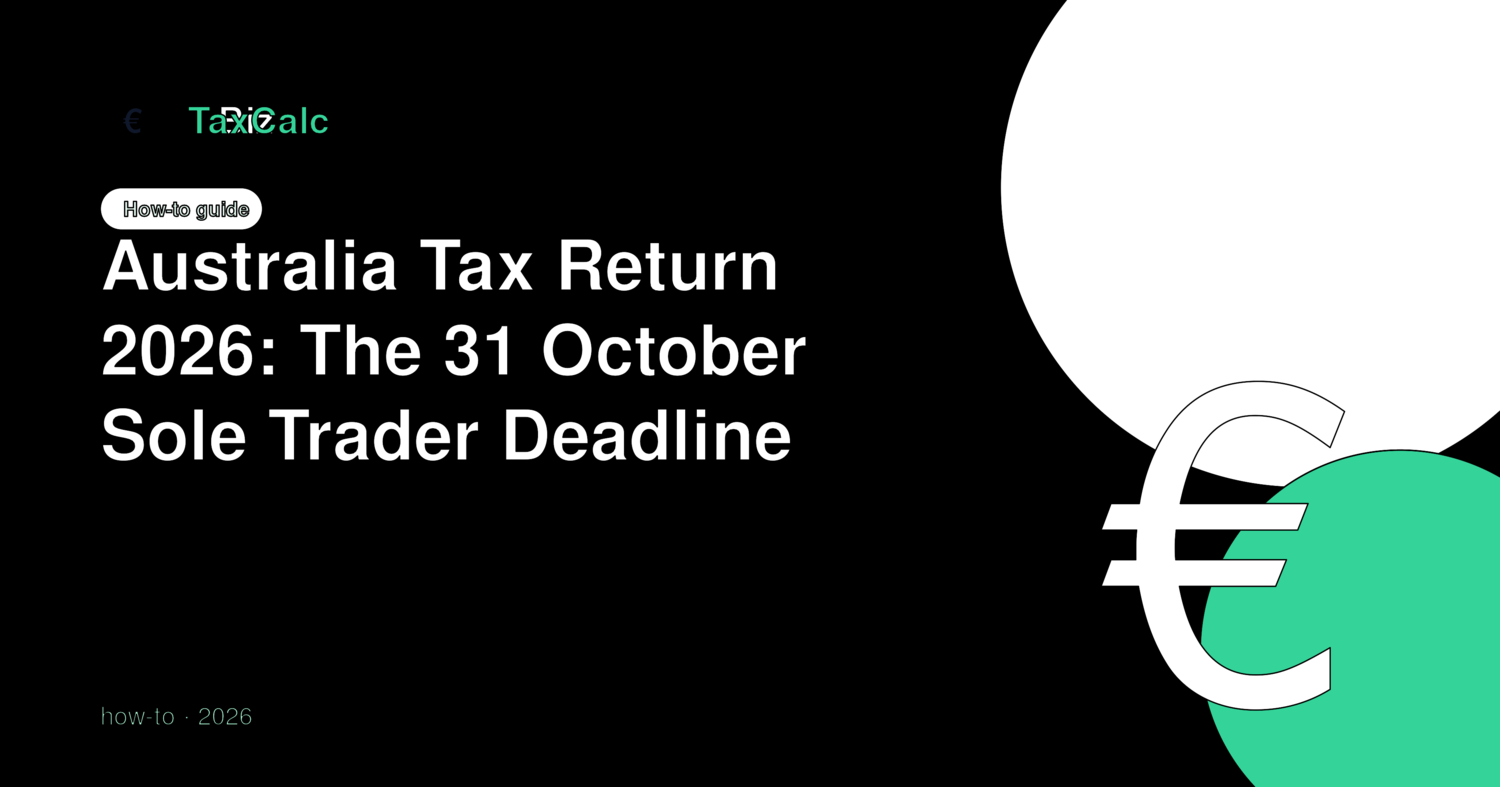 Australia Tax Return 2026: The 31 October Sole Trader Deadline