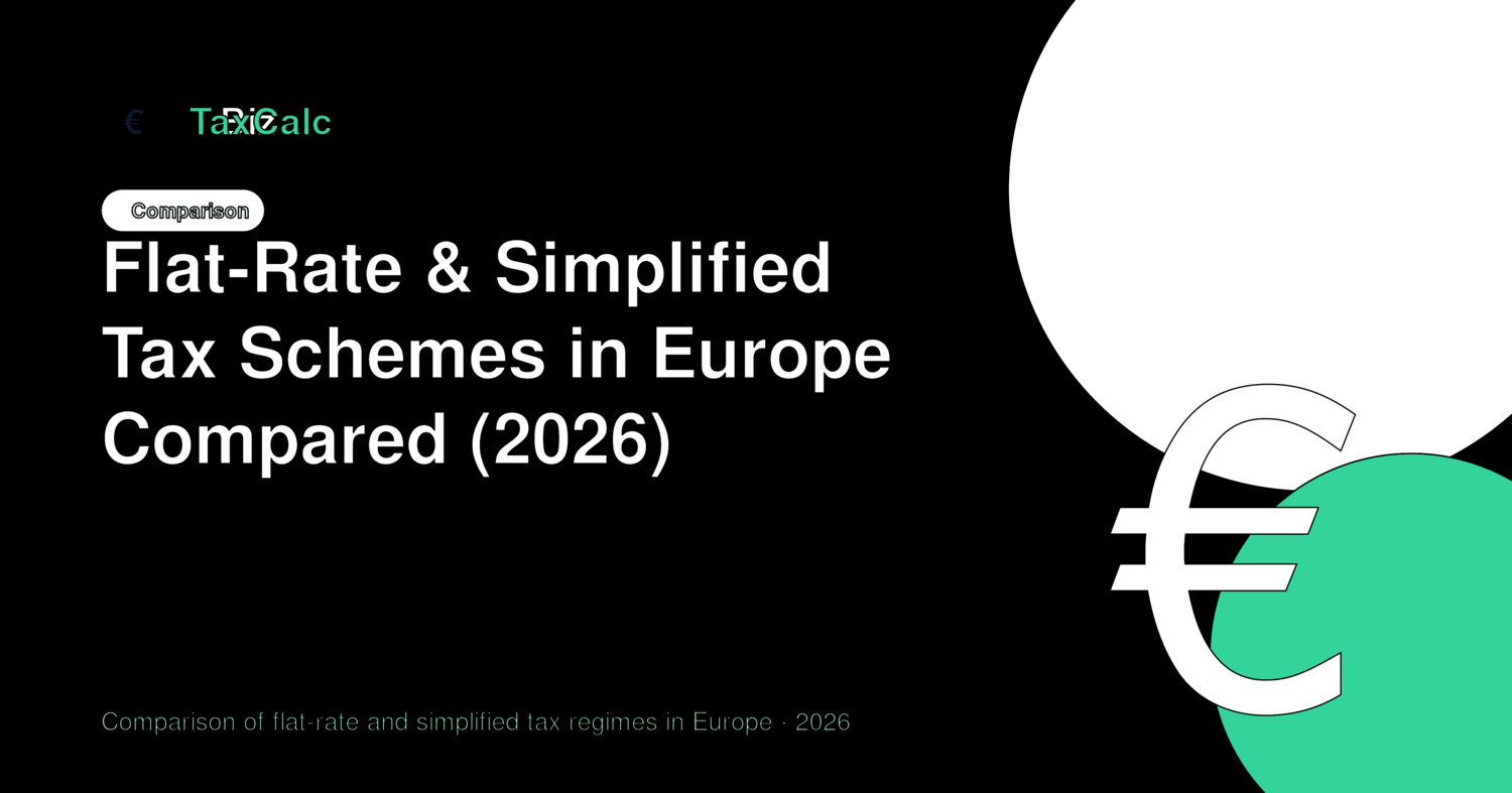 Flat-Rate & Simplified Tax Schemes in Europe Compared (2026)