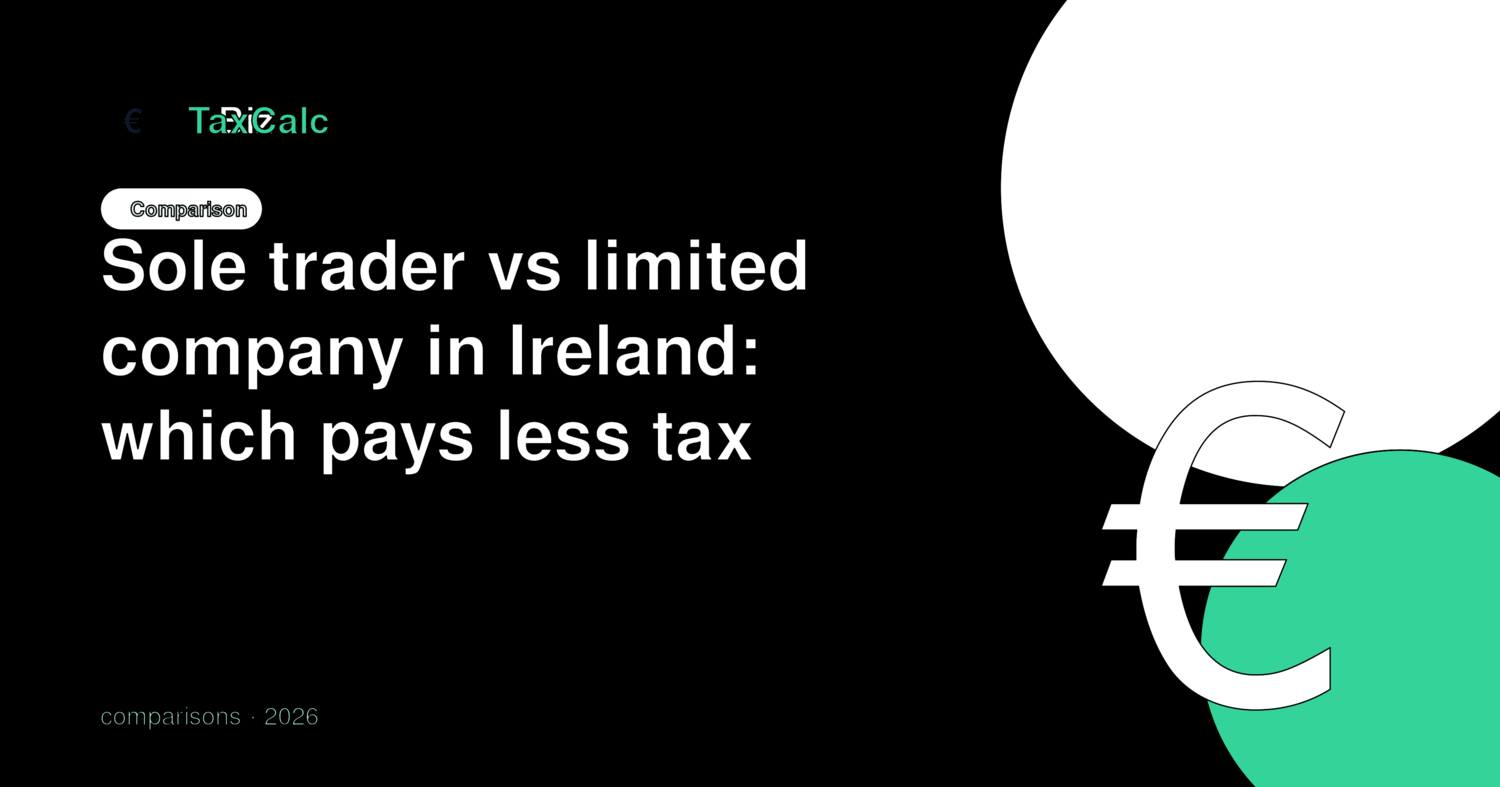 Sole trader vs limited company in Ireland: which pays less tax