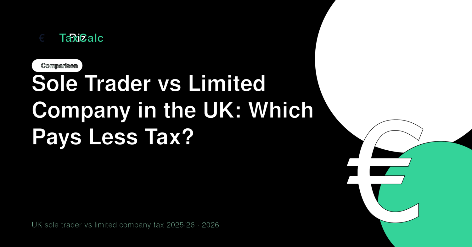 Sole Trader vs Limited Company in the UK: Which Pays Less Tax?