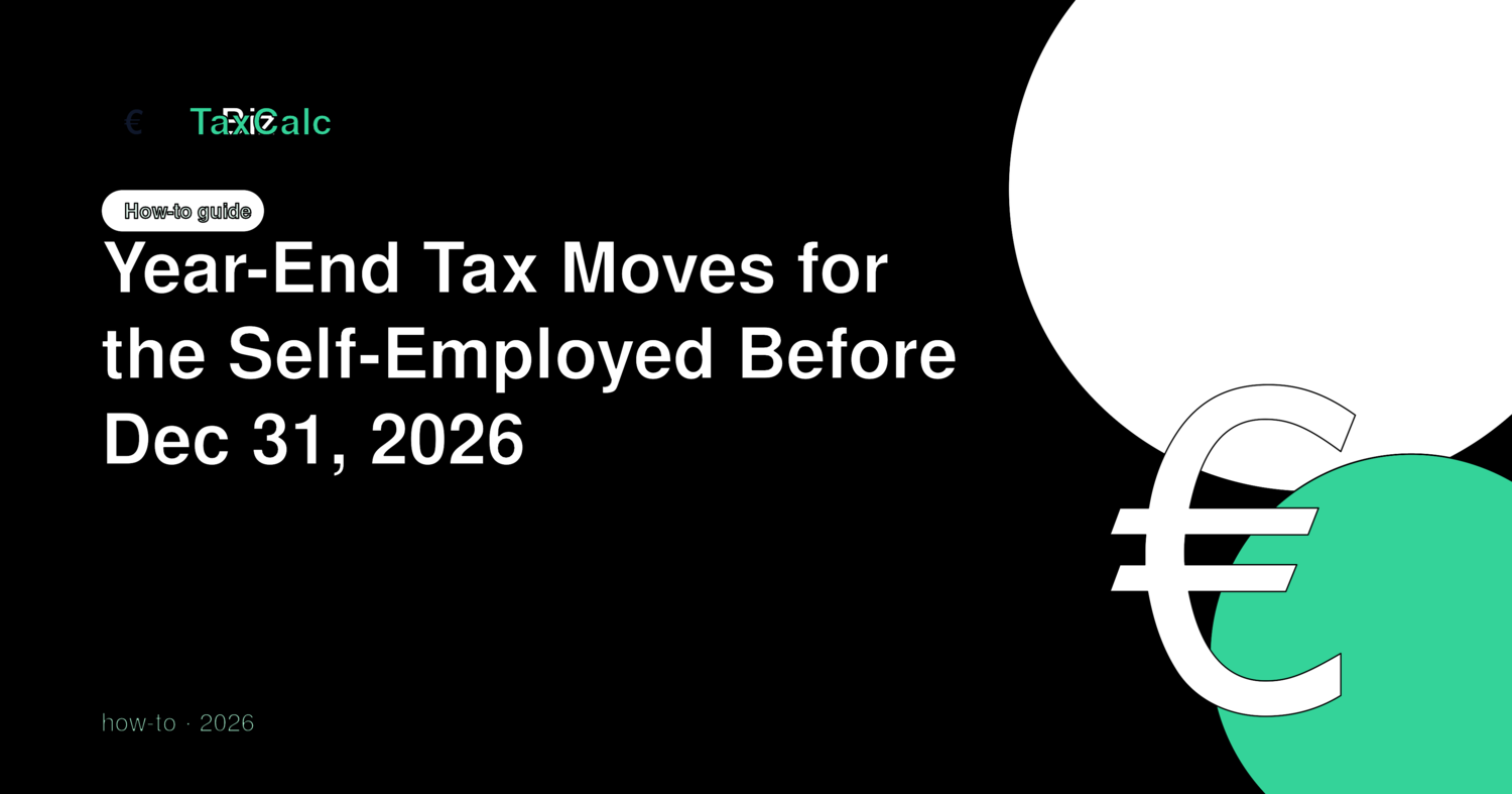 Year-End Tax Moves for the Self-Employed Before Dec 31, 2026